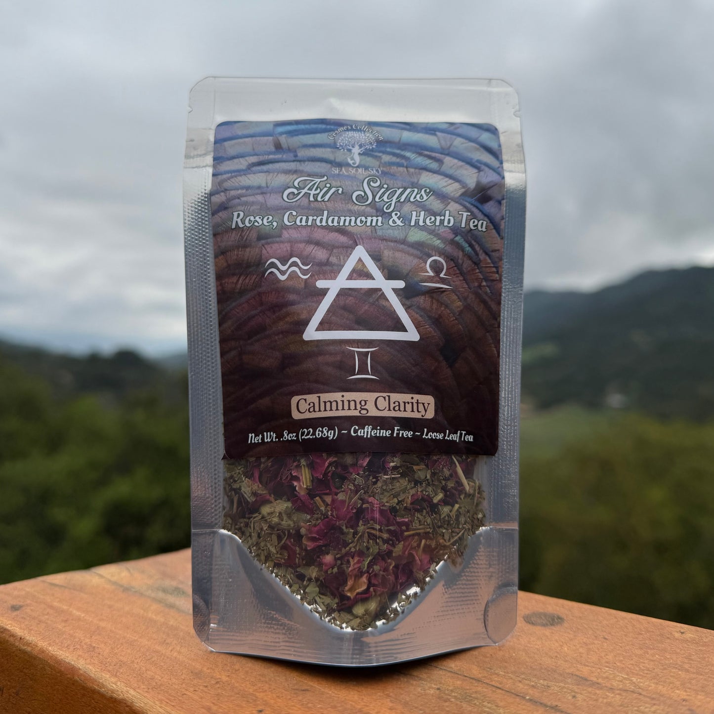 Cardamom rose tea pouch