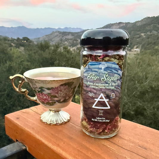 Air Signs ~ Calming Clarity Tea Blend w/ Cardamom & Rose