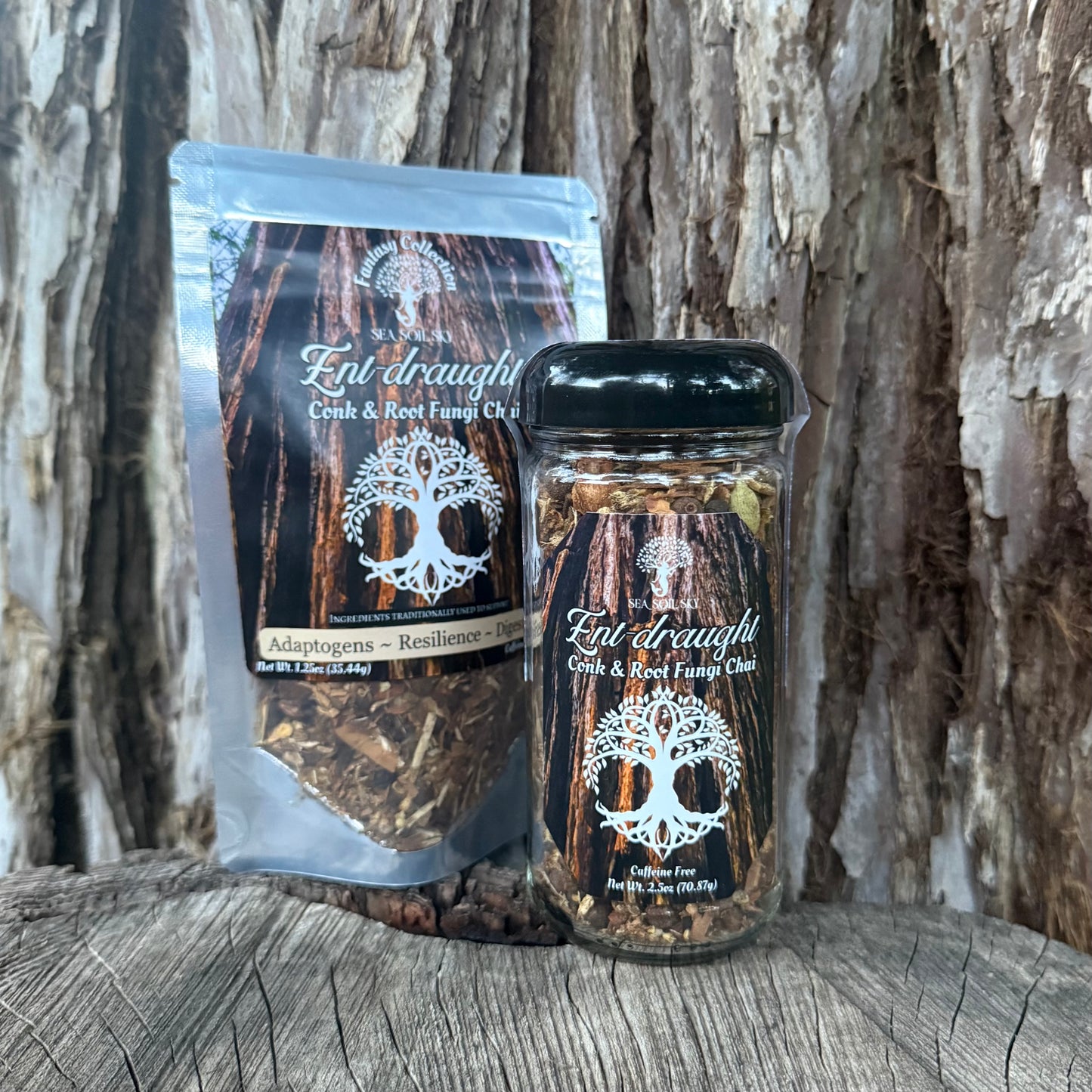 Herbal tea chai and mushroom