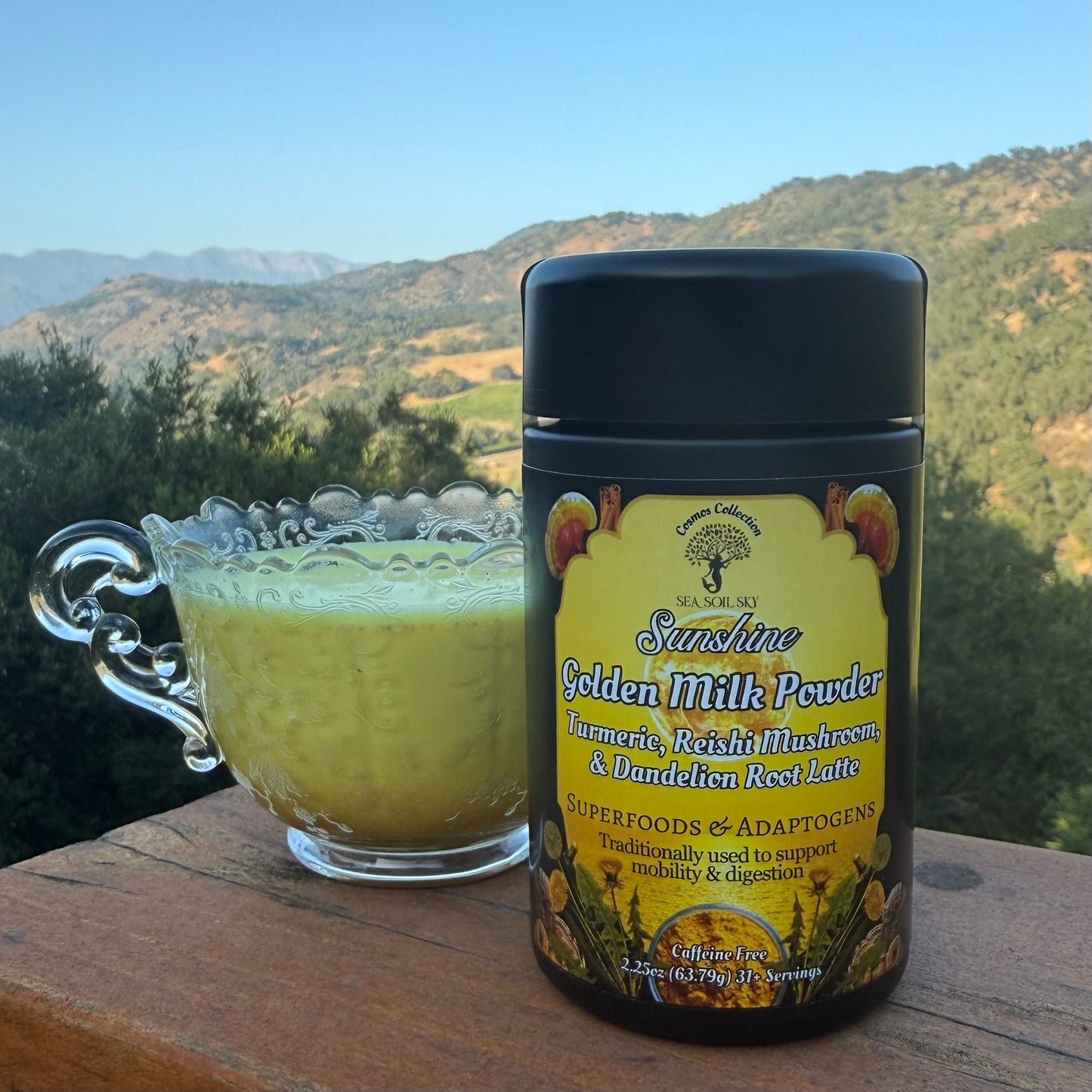 Sunshine ~ Golden Milk Powder ~ Turmeric & Reishi Latte