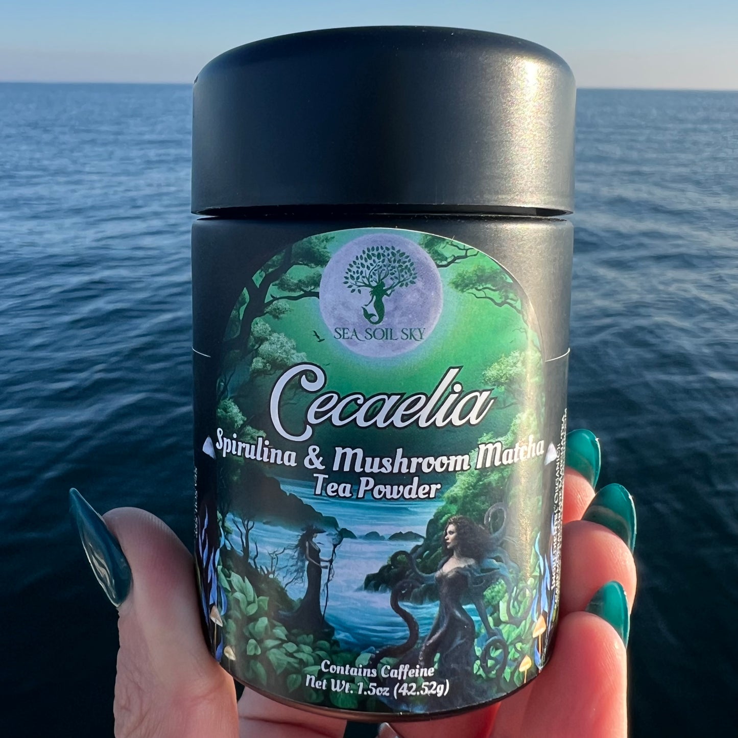 Cecaelia - Blue Spirulina, Lion’s Mane & Cordyceps Mushroom Matcha