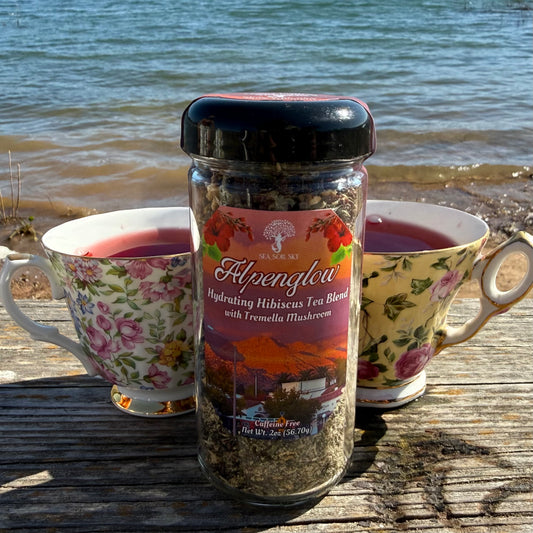 Alpenglow ~ Hibiscus & Tremella Herbal Tea | Ojai's Pink Moment