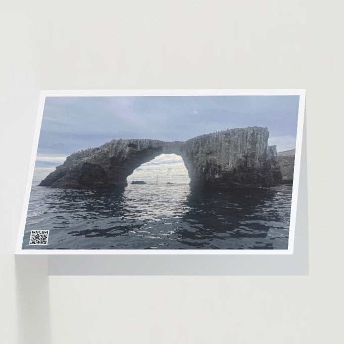 Interactive Greeting Card 5"x7" - Windows of Anacapa