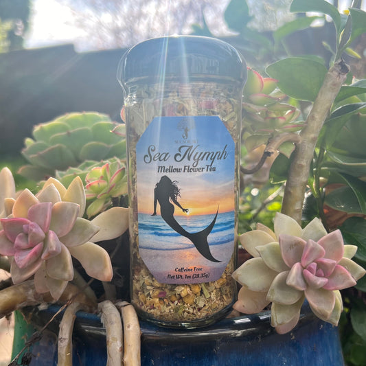 Sea Nymph Tea with six organic flowers. Chamomile tea